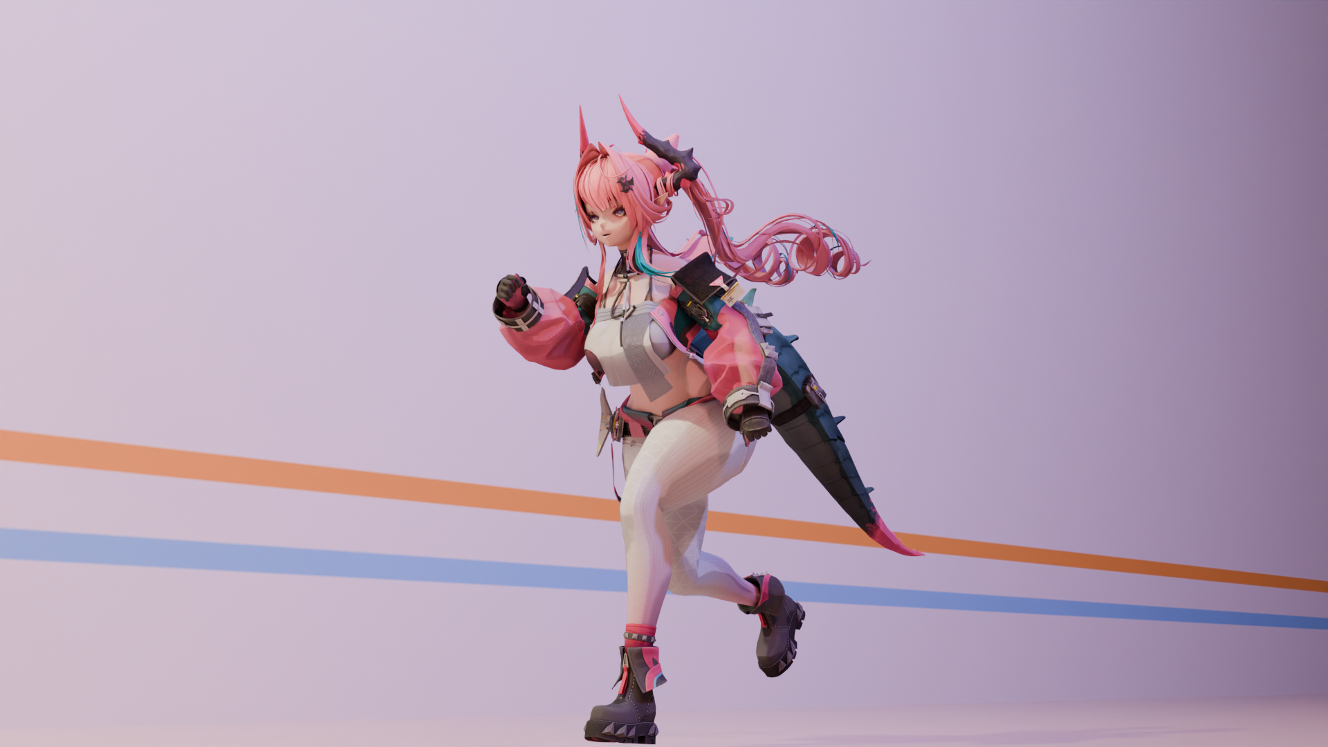 二次元人物 3D 动画完整视频封面